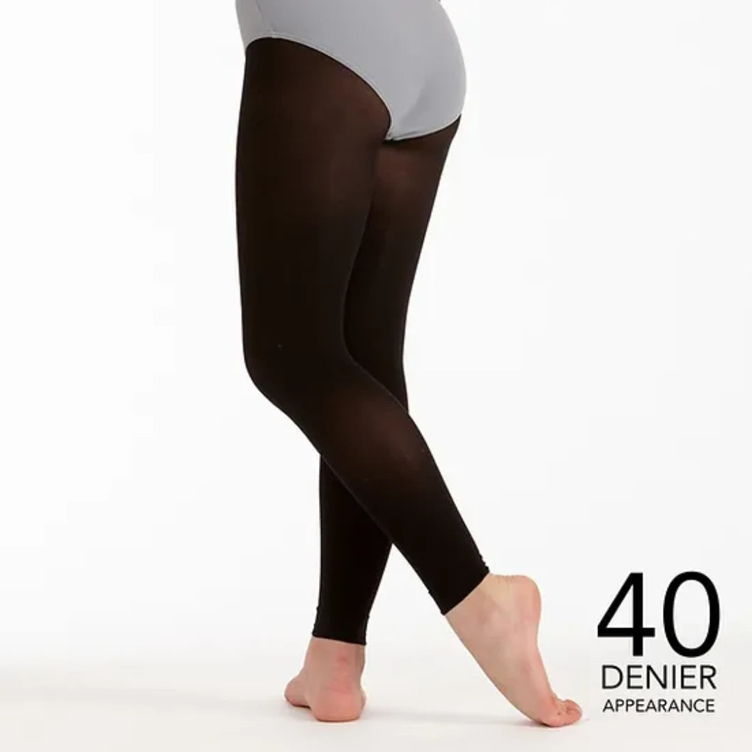 SILKY DANCE Kids Essentials 40D Footless Black Tights