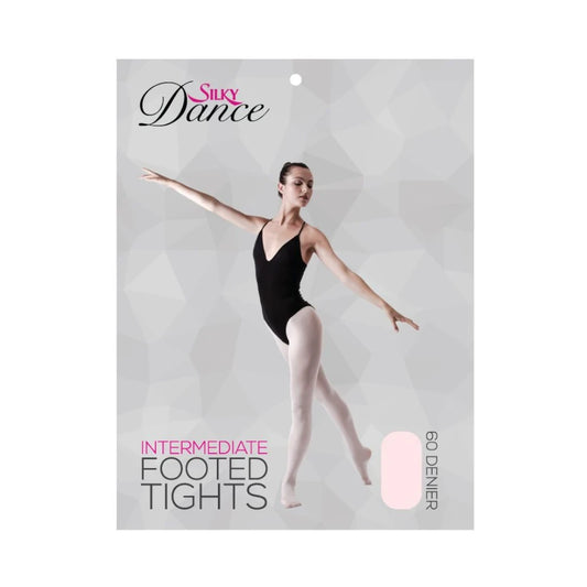 SILKY DANCE Kids Intermediate 60D Pink Footed Tights