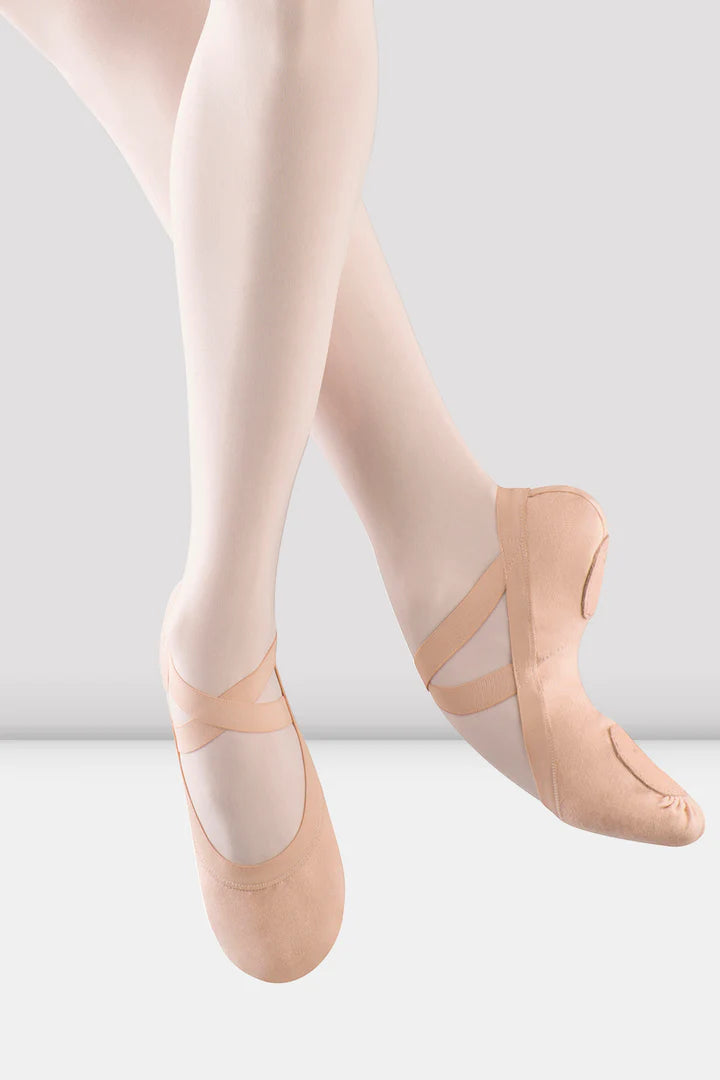 BLOCH Adults Pro Elastic Canvas Split Sole Ballet Shoe