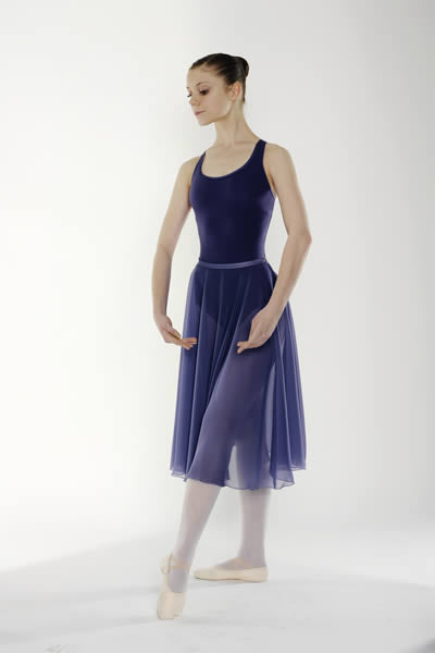LITTLE BALLERINA Navy Chiffon Skirt
